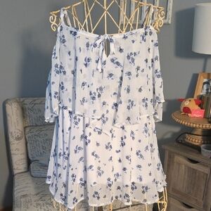 Torrid Blue Floral Print Dress